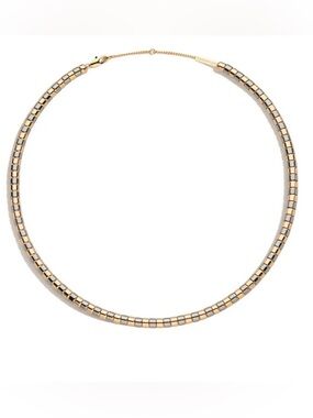Demarson Rumi Necklace in Gold/Gunmetal